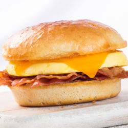 Bacon, Egg & Cheddar Breakfast Sandwich sold by Earl of Sandwich