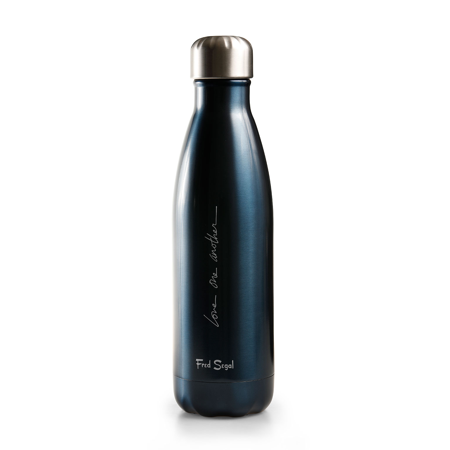 He Restores My Soul Stainless Steel Water Bottle, Black