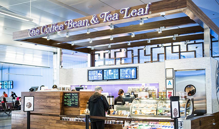 Coffee Bean Tea Leaf Terminal B Arrivals LAX SHOP DINE