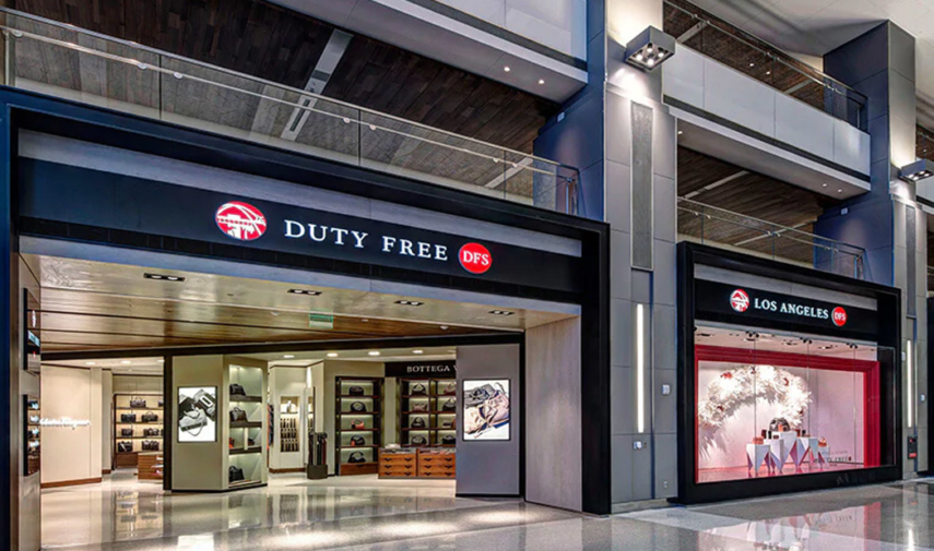 The DFS Duty Free store in Los Angeles International Airport (LAX