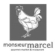 Monsieur Marcel in Farmer’s Market logo