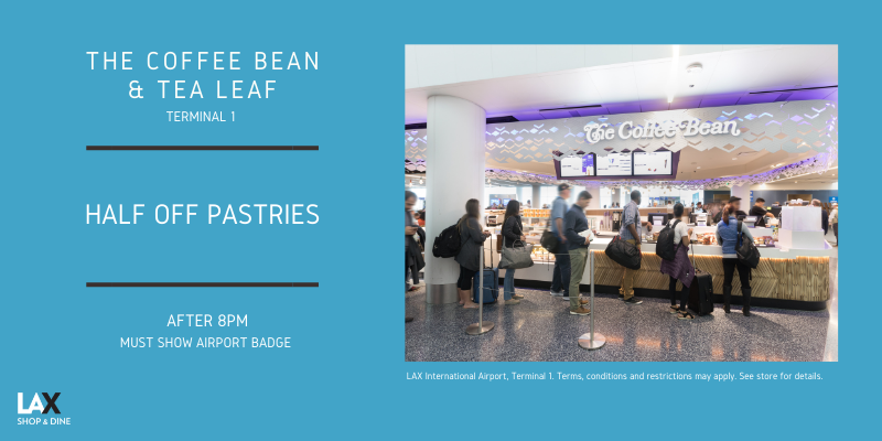 The Coffee Bean & Tea Leaf – Half Off Pastries