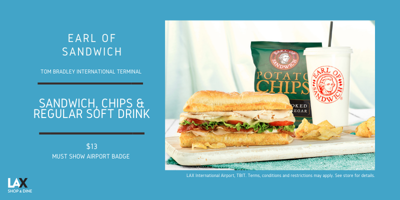 Earl of Sandwich – Sandwich, Chips & Drink